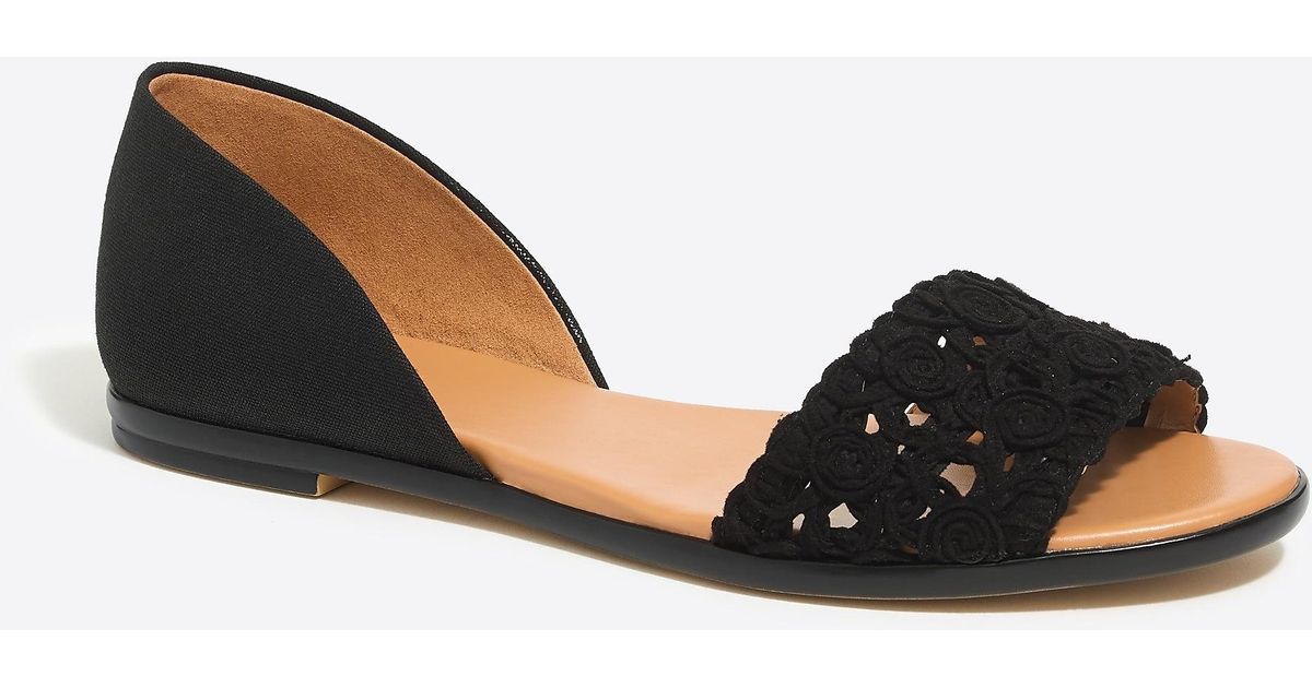 j crew peep toe flats