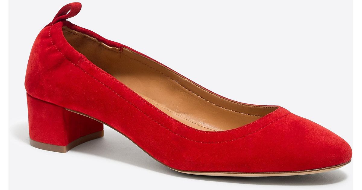 j crew anya block heel