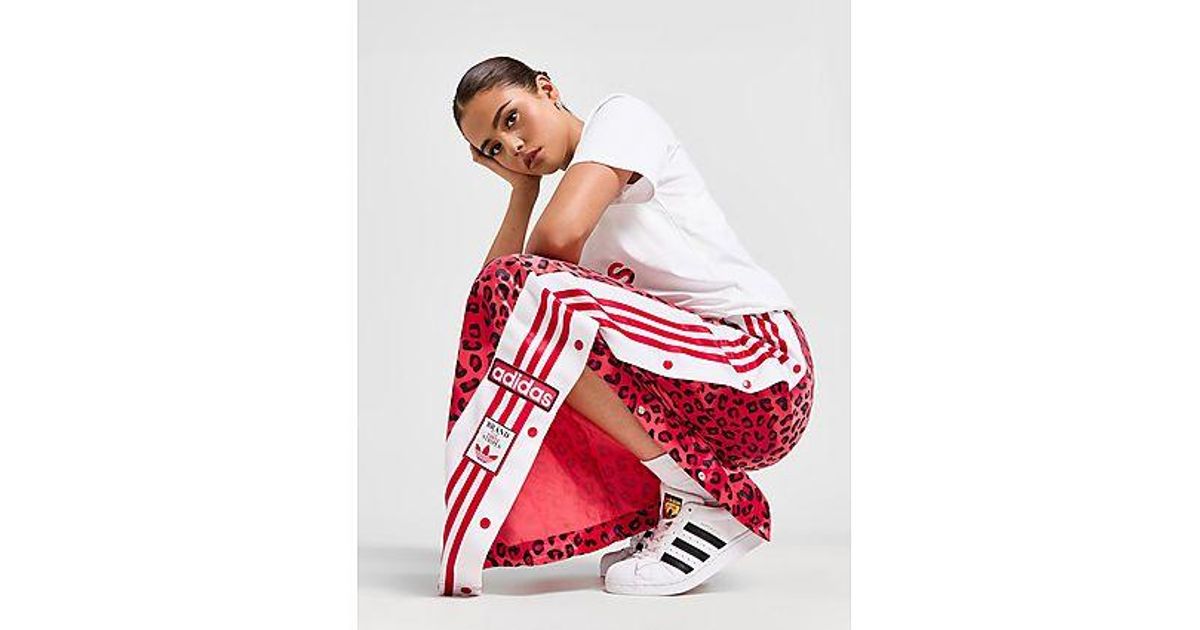 Pantalon de jogging jambes larges Leopard Luxe Adibreak adidas Originals en coloris Rouge Lyst