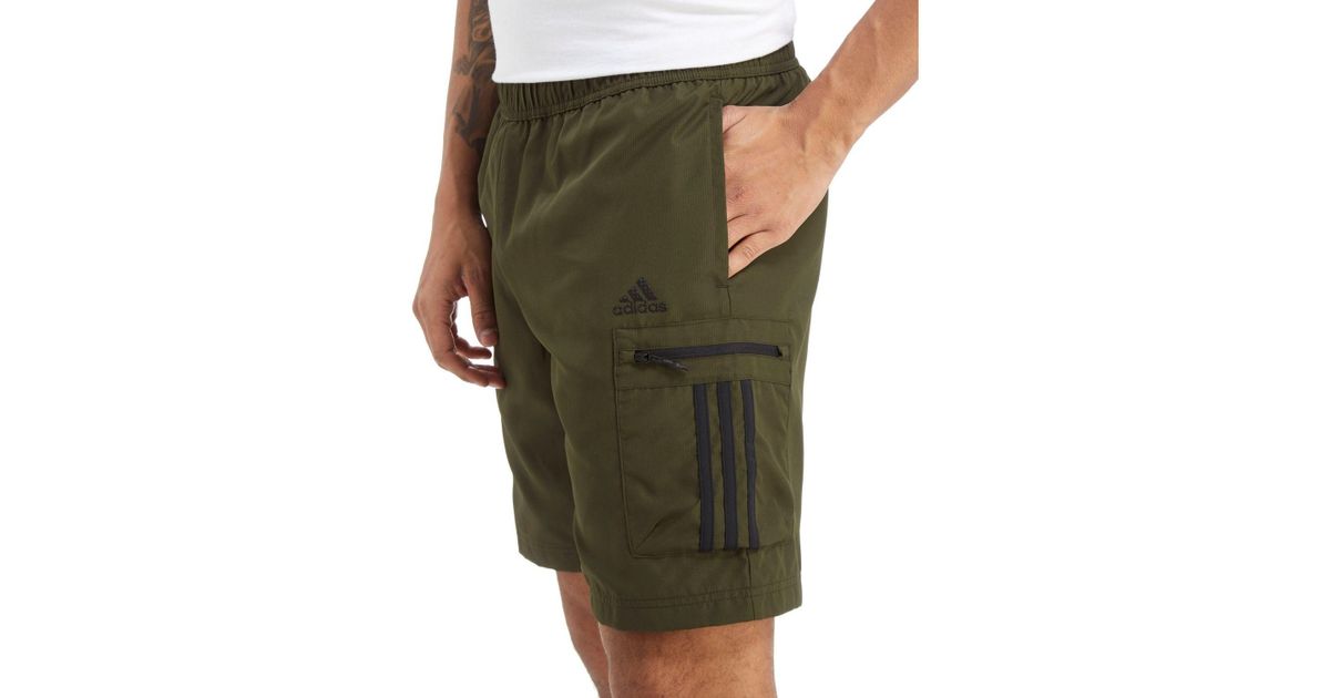 adidas Synthetic Cargo Shorts in Green 