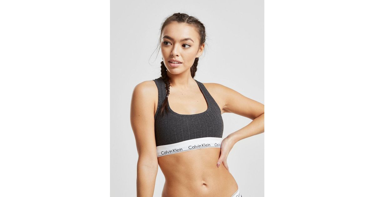 calvin klein ribbed bralette