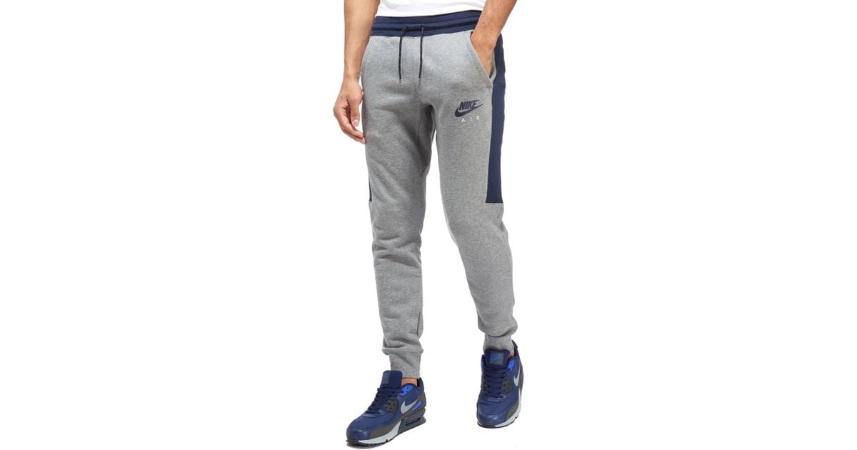 Nike Air Deep Cuff Fleece Pants in Dark Grey (Grey) for Men - Lyst