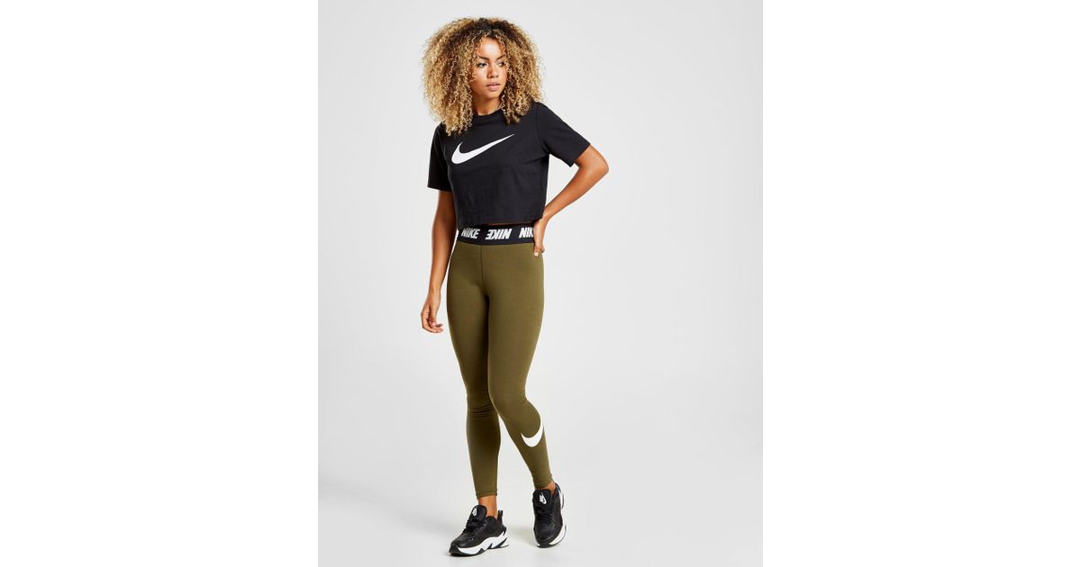 nike high waisted swoosh leggings