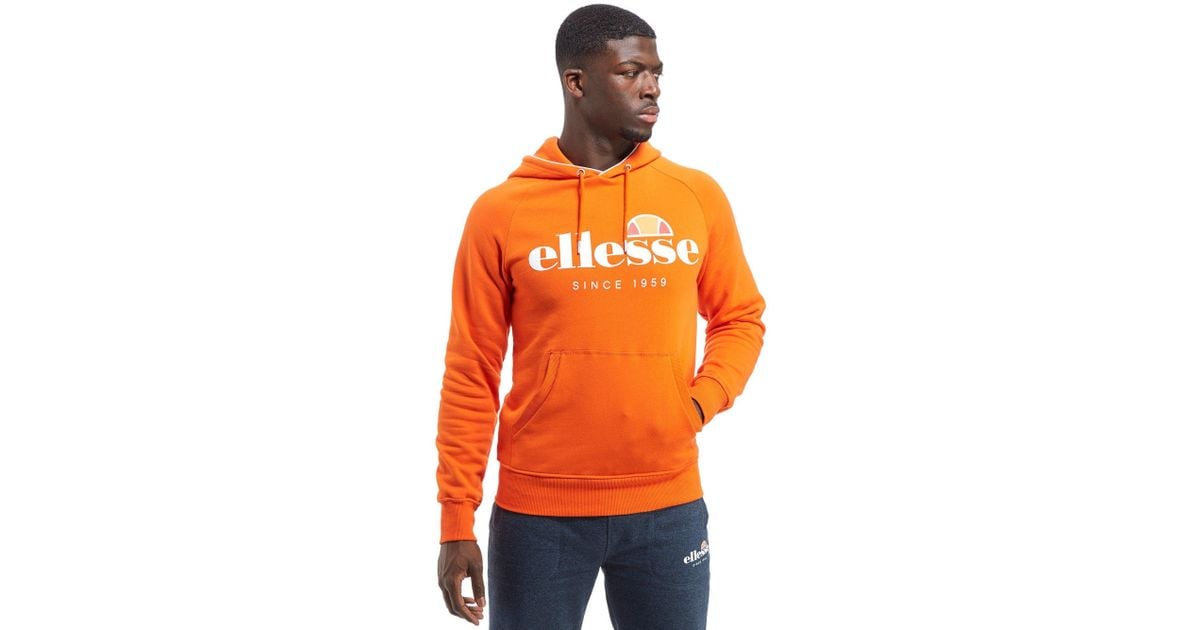 ellesse orange hoodie