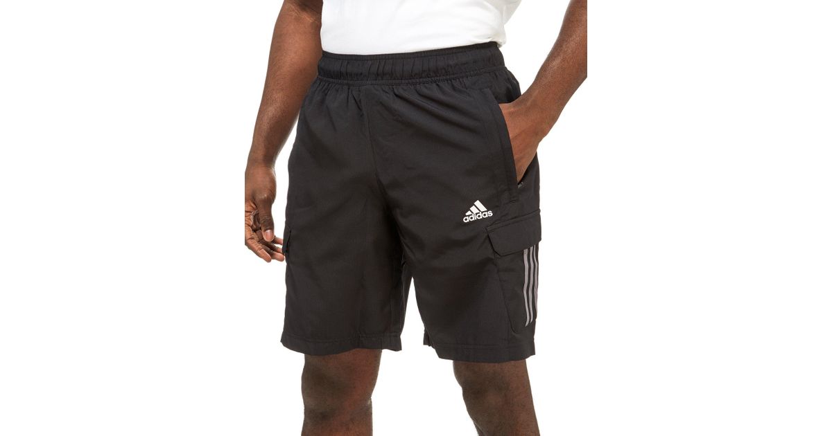 adidas Synthetic Cargo Shorts in Black 