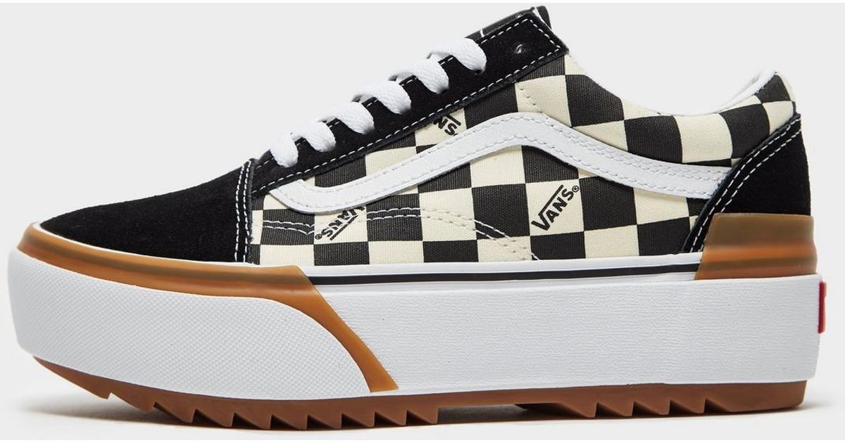 Vans Canvas Old Skool Stacked in Black,White (Black) - Lyst