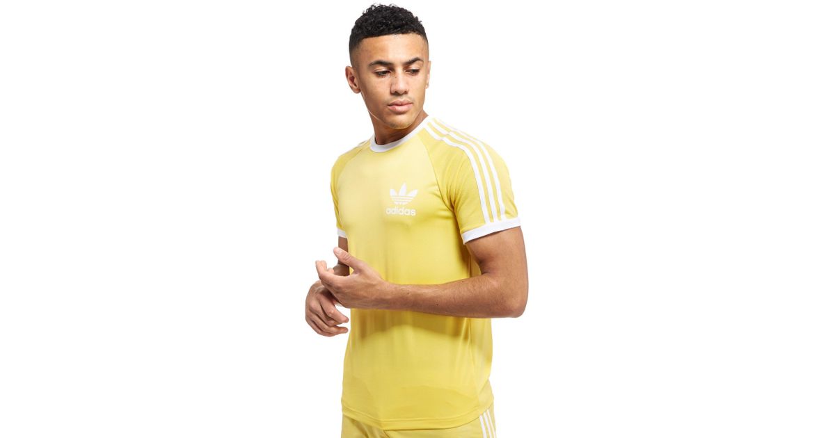 adidas california t shirt yellow