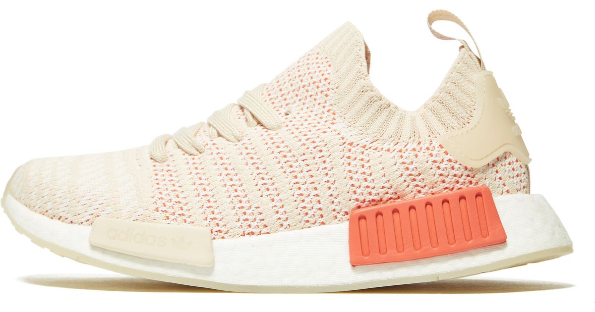 adidas women's cream nmd_r1 stlt primeknit sneakers