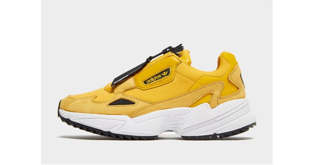 adidas falcon zip yellow