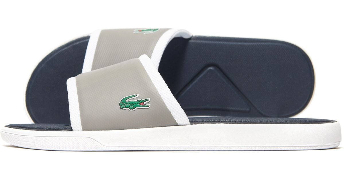 lacoste l30 slides grey
