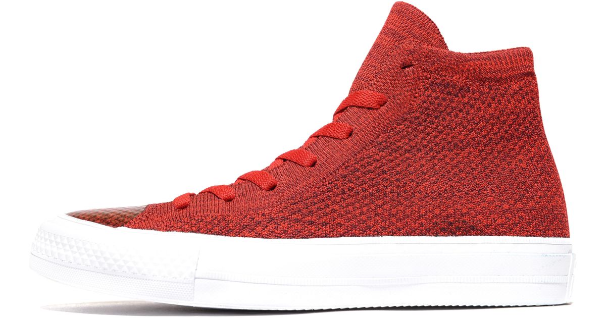 converse flyknit red