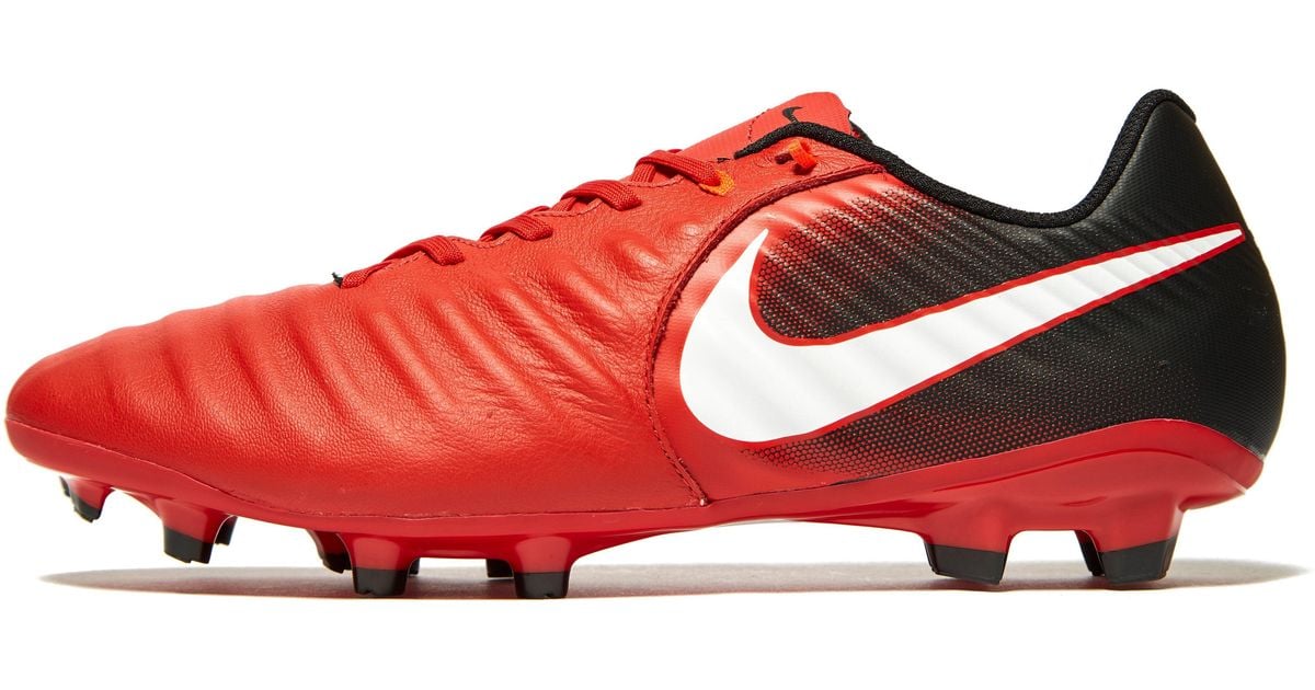 Nike Leather Fire And Ice Tiempo Ligera Iv Fg in Red for Men - Lyst
