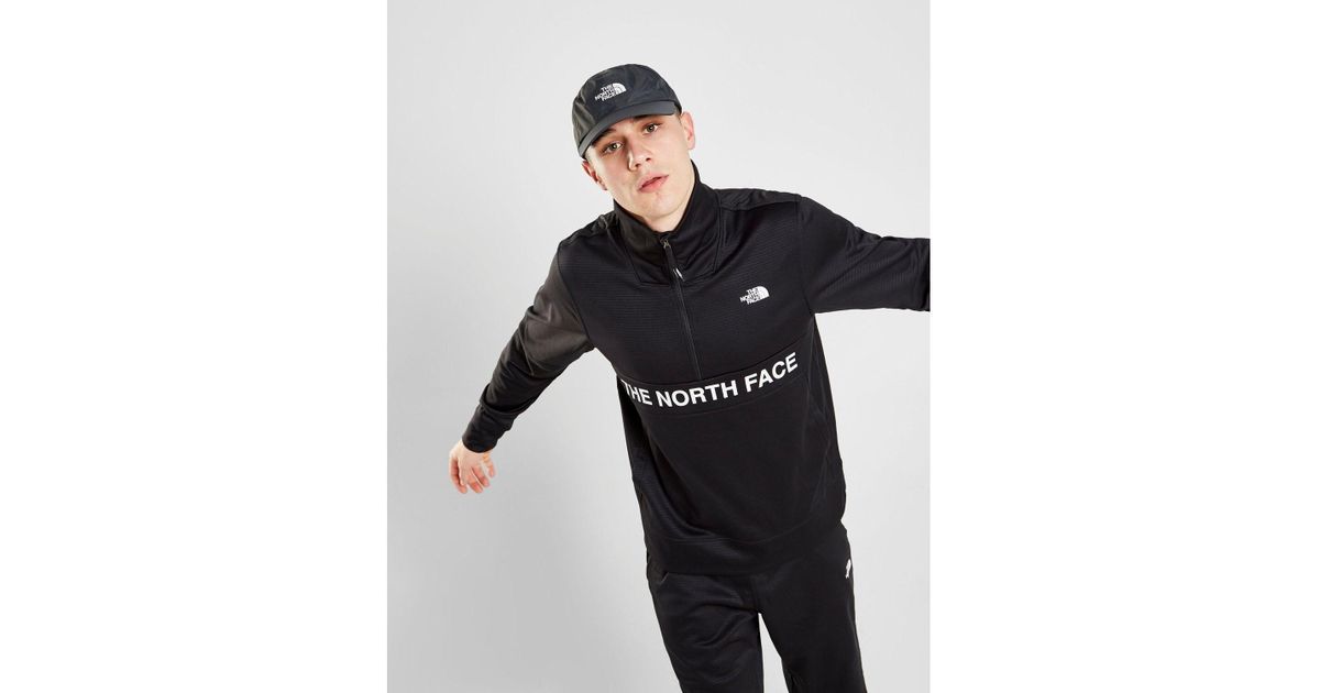 The North Face Synthetic Train N Logo 1/2 Zip Track Top in Black/White  (Black) for Men - Lyst