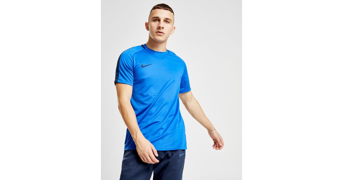 nike academy t shirt blue