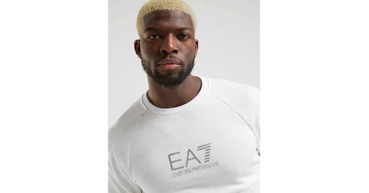 emporio armani ea7 grain tape crew neck sweatshirt