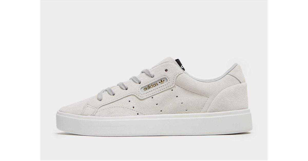 adidas Originals Leather Sleek in Grey 