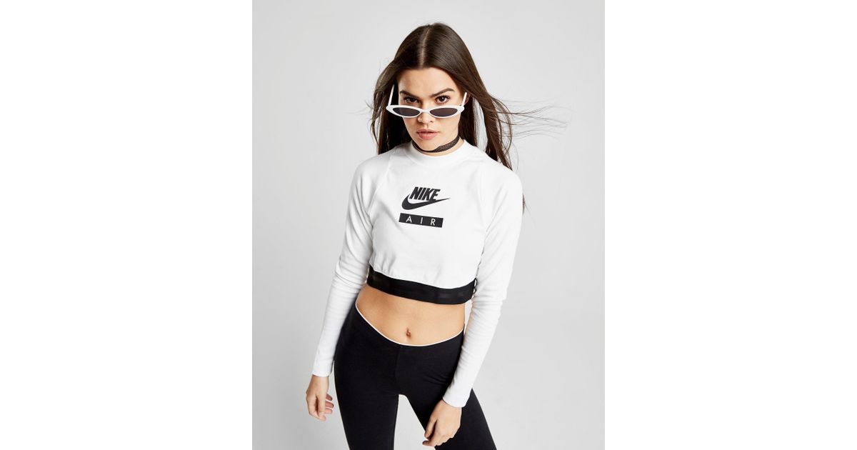 nike air crop top long sleeve