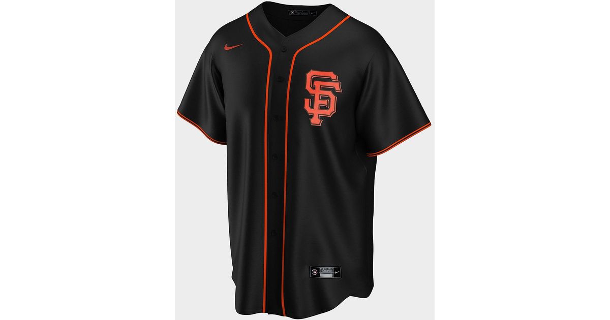 Nike Synthetic Mlb San Francisco Giant Alternate Jersey in Black/Red