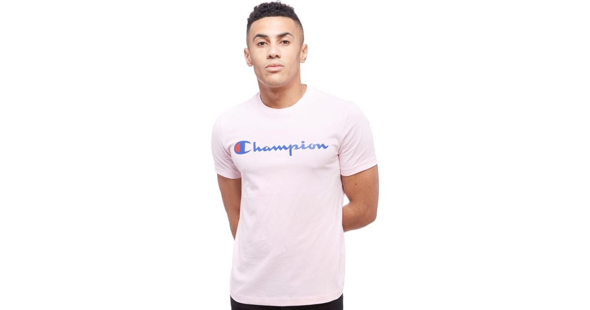 champion tshirt pink