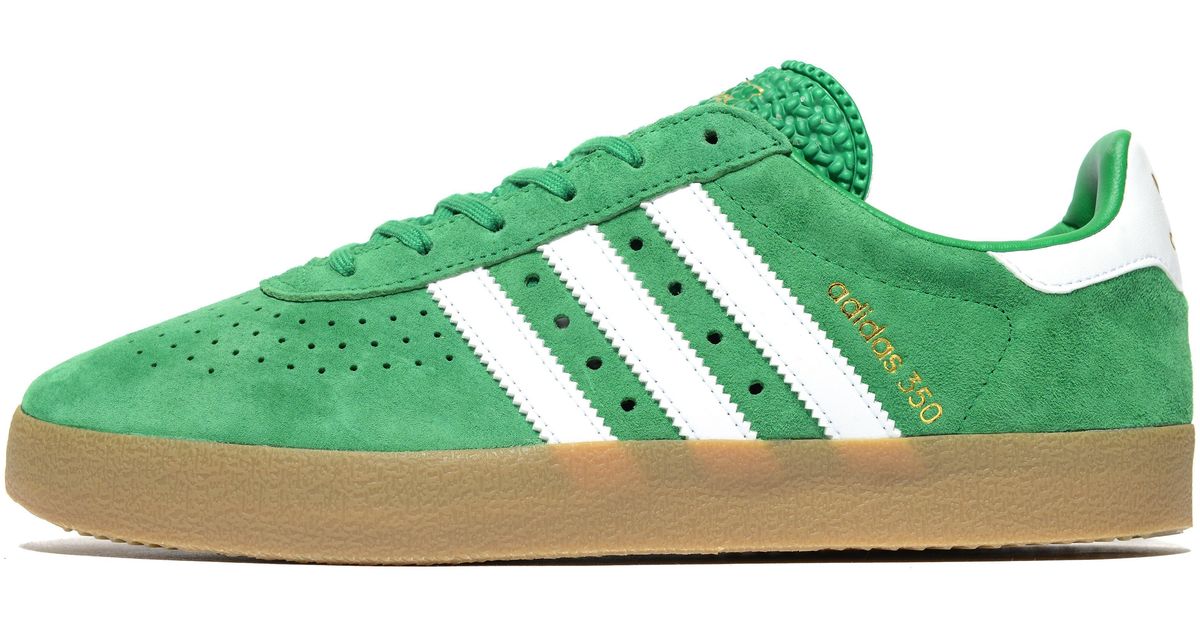 adidas 350 green suede