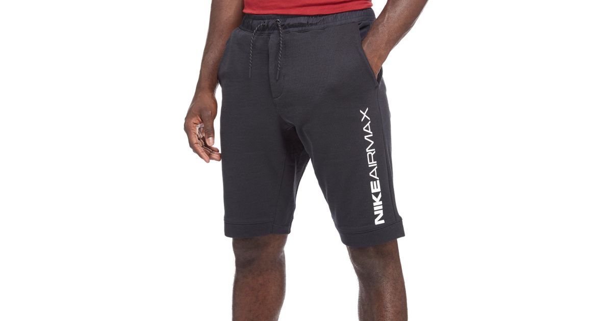 black nike sweat shorts