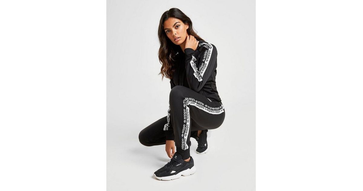 womens adidas tape hoodie
