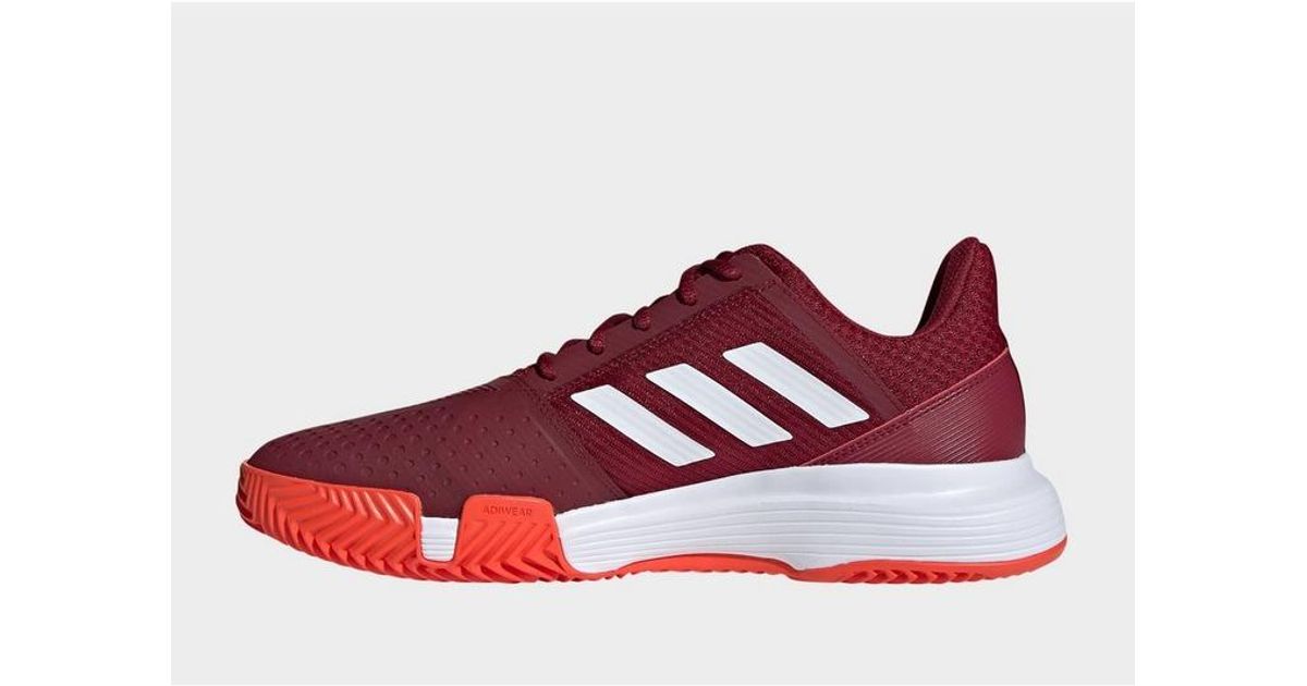 adidas Originals Lace Courtjam Bounce Clay Shoes in Red for Men - Lyst