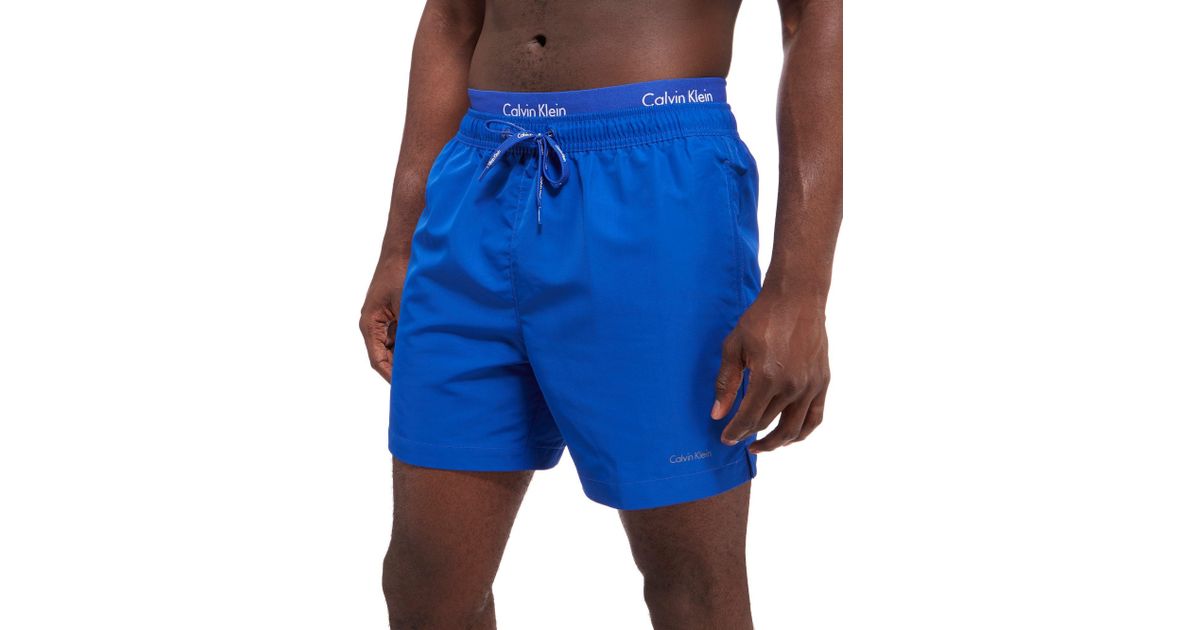 calvin klein waistband swim shorts