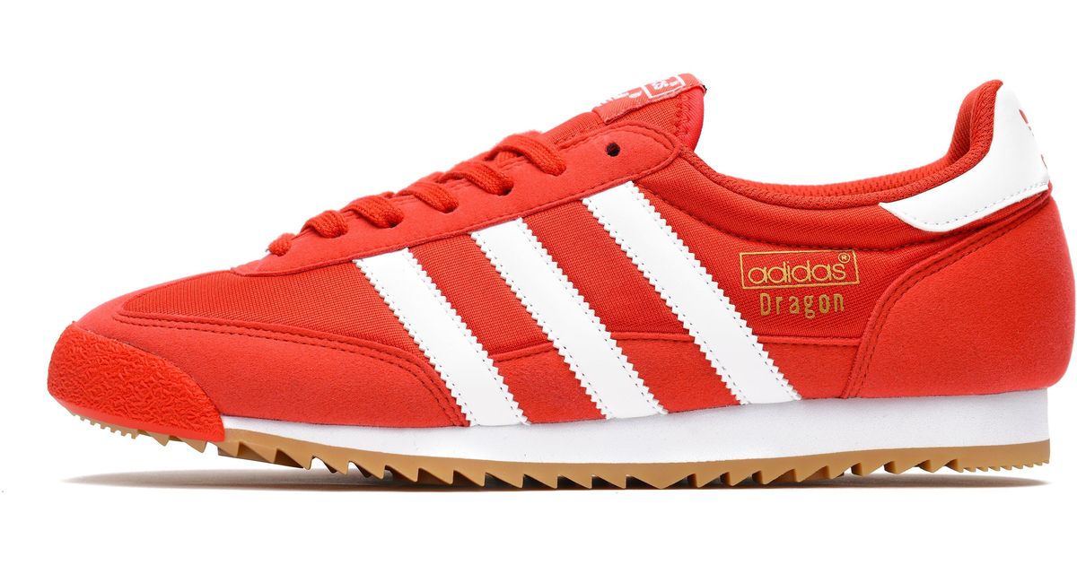 adidas Originals Leather Dragon Vintage in Red/White (Red) for Men - Lyst