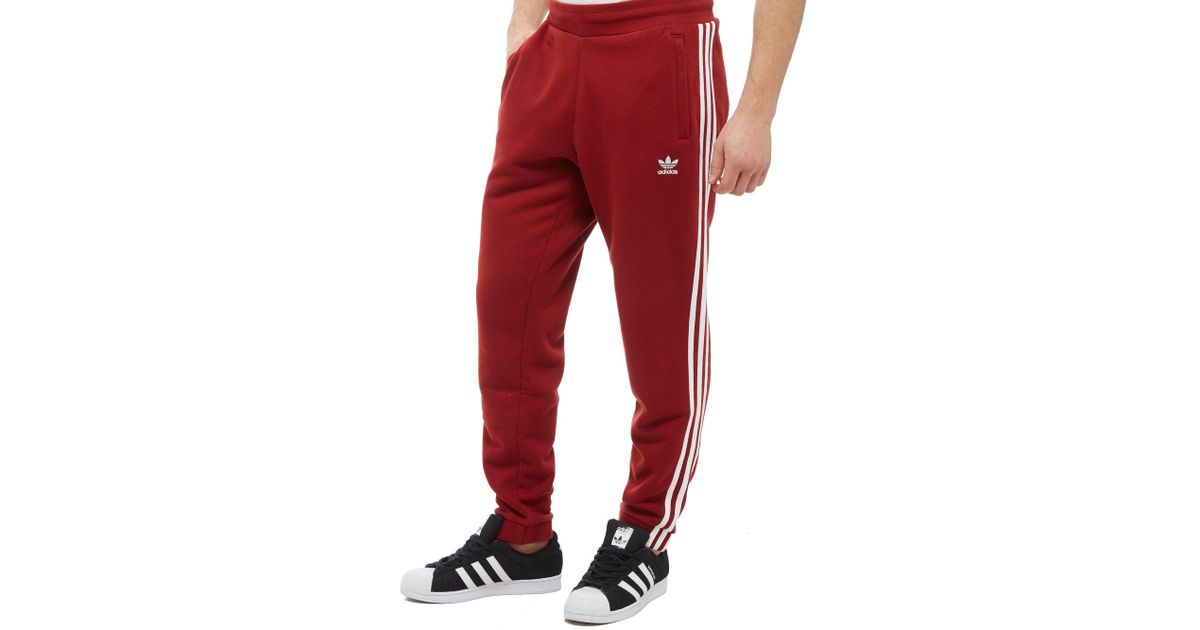 red adidas fleece pants