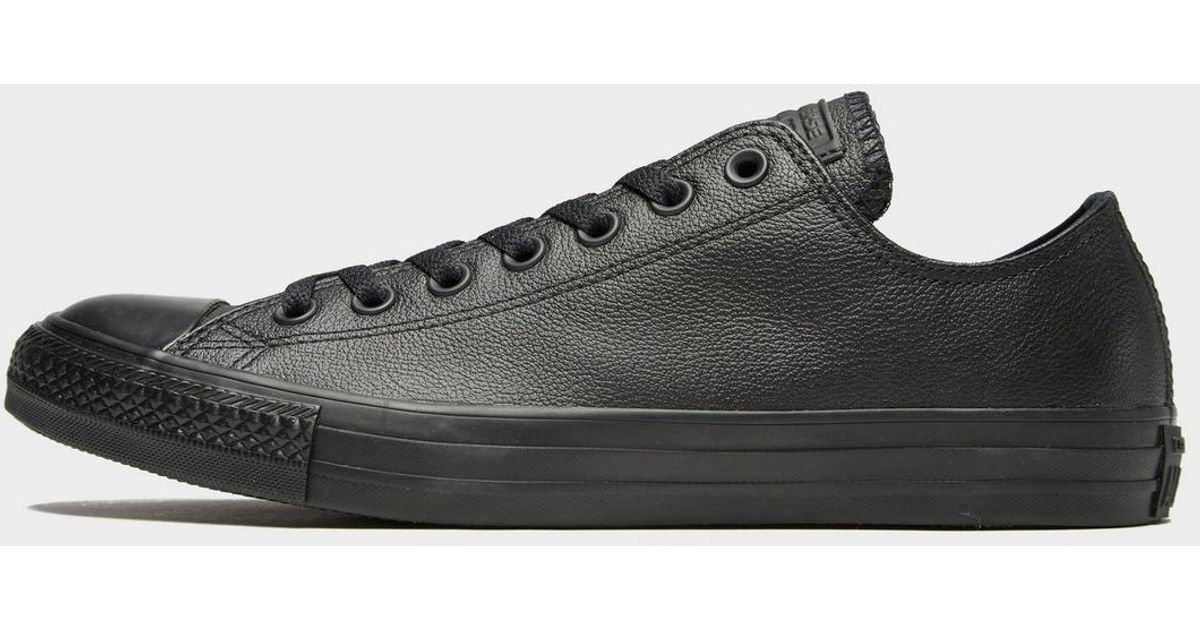 converse black mono leather