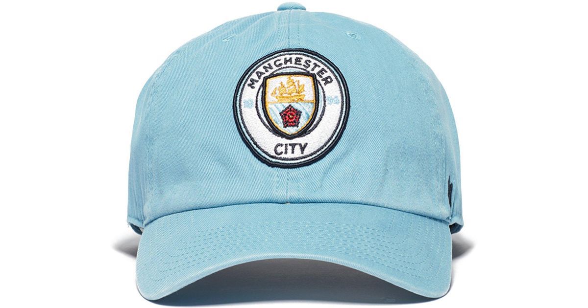 47 Brand Synthetic Manchester City Fc Cap In Blue Lyst