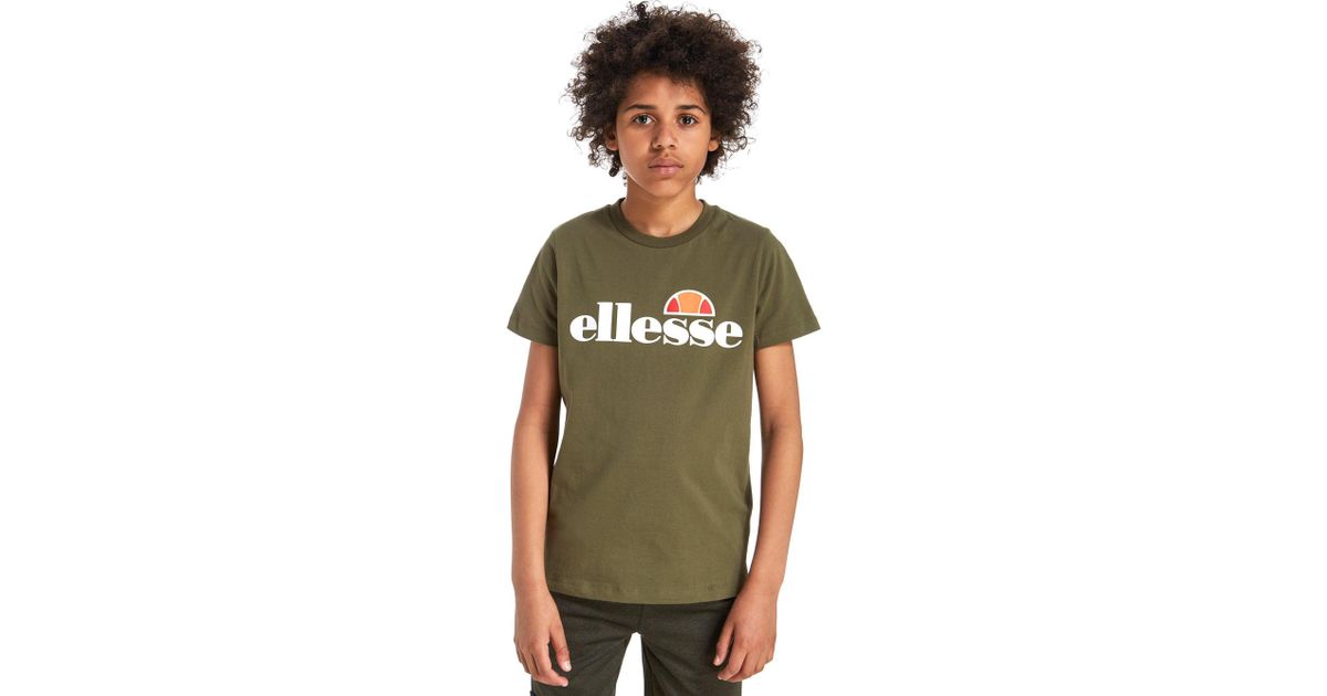 Ellesse Cotton Fazzio T-shirt Junior in Khaki/Navy (Green) for Men - Lyst