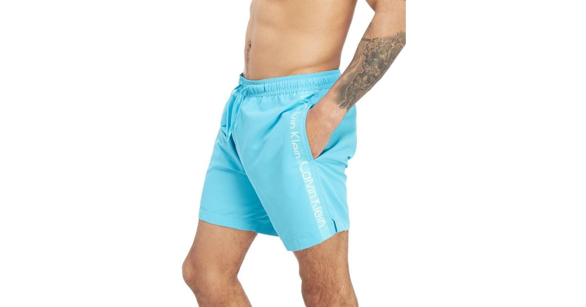 calvin klein side logo swim shorts