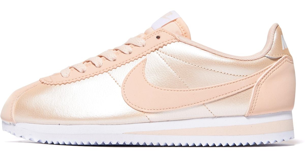 Nike Leather Cortez Glitter in Pink - Lyst