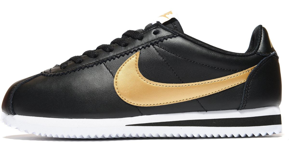 cortez nike black gold