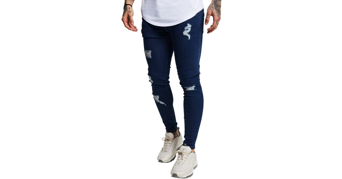 siksilk distressed jeans