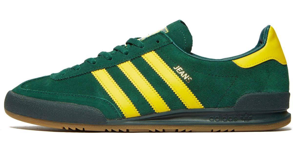 adidas jeans green and yellow