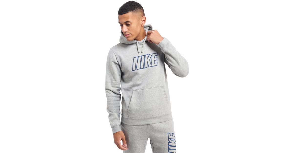 nike club sweatshirt grey