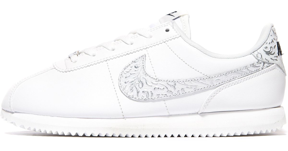 nike cortez junior white
