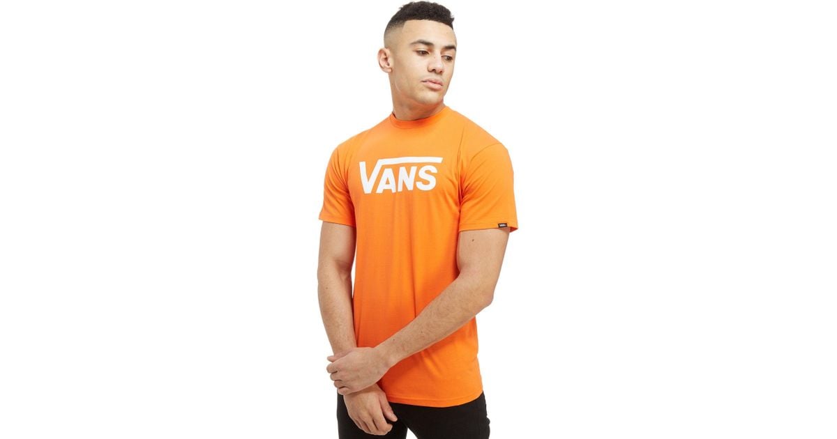 vans orange t shirt