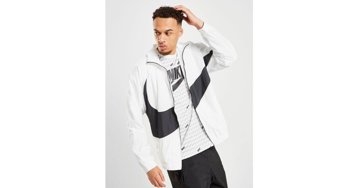 swoosh woven jacket