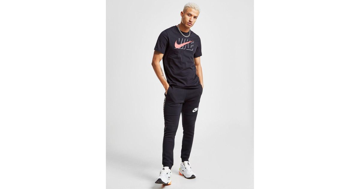 nike hybrid fleece joggers black