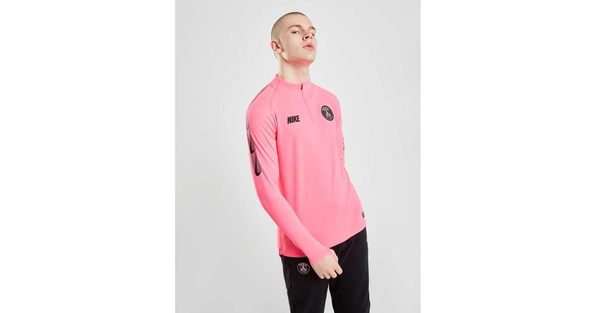 nike pink drill top