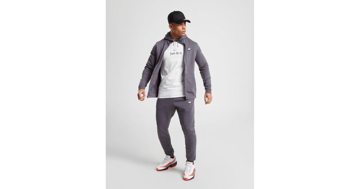 nike foundation cuffed fleece joggers black
