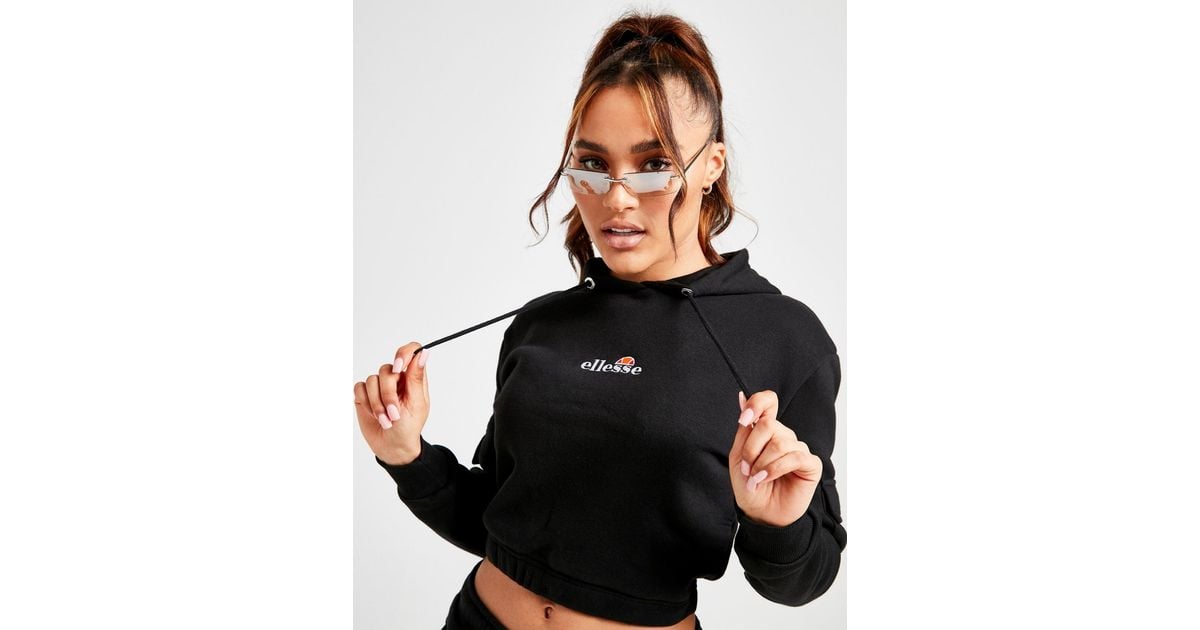 ellesse cargo crop hoodie