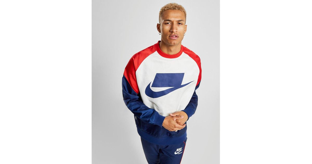 nike sportswear colour block crew sweatshirt