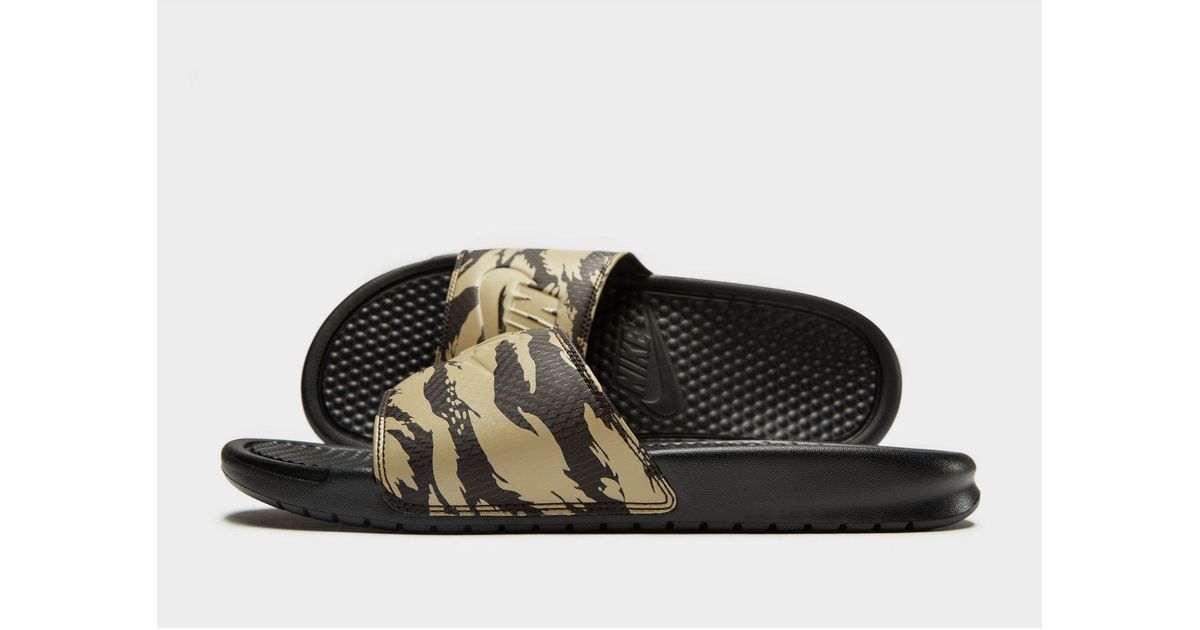 nike benassi slides camo