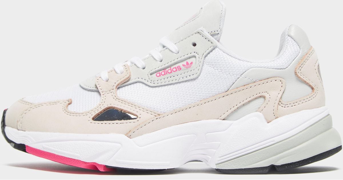 adidas falcon white and pink