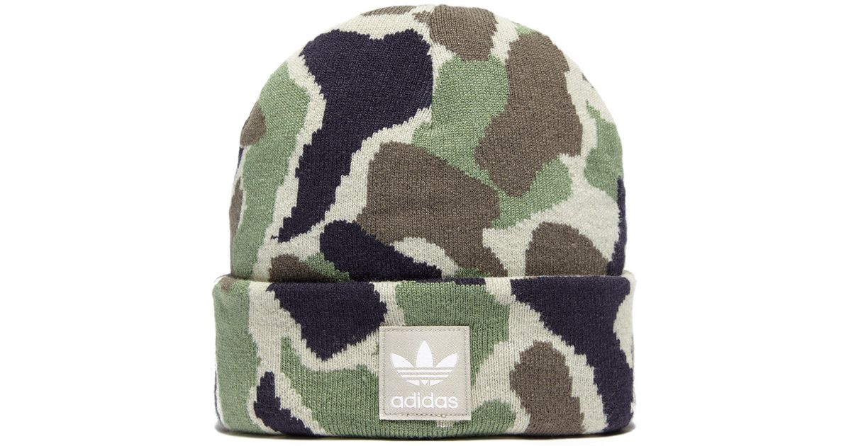 adidas camo beanie